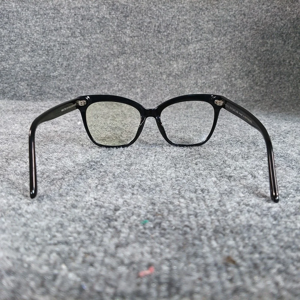 Diff Eyewear Eyeglass Frames Winston Women Black Cat Eye 52 18 143 BK-BB128